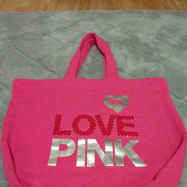 VS PINK LOVE PINK Vintage Tote top Bag