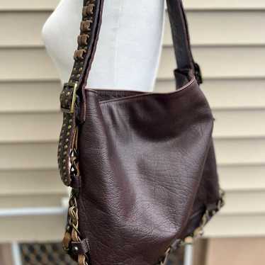 Betsy Johnson Vintage Purse Brown Leather