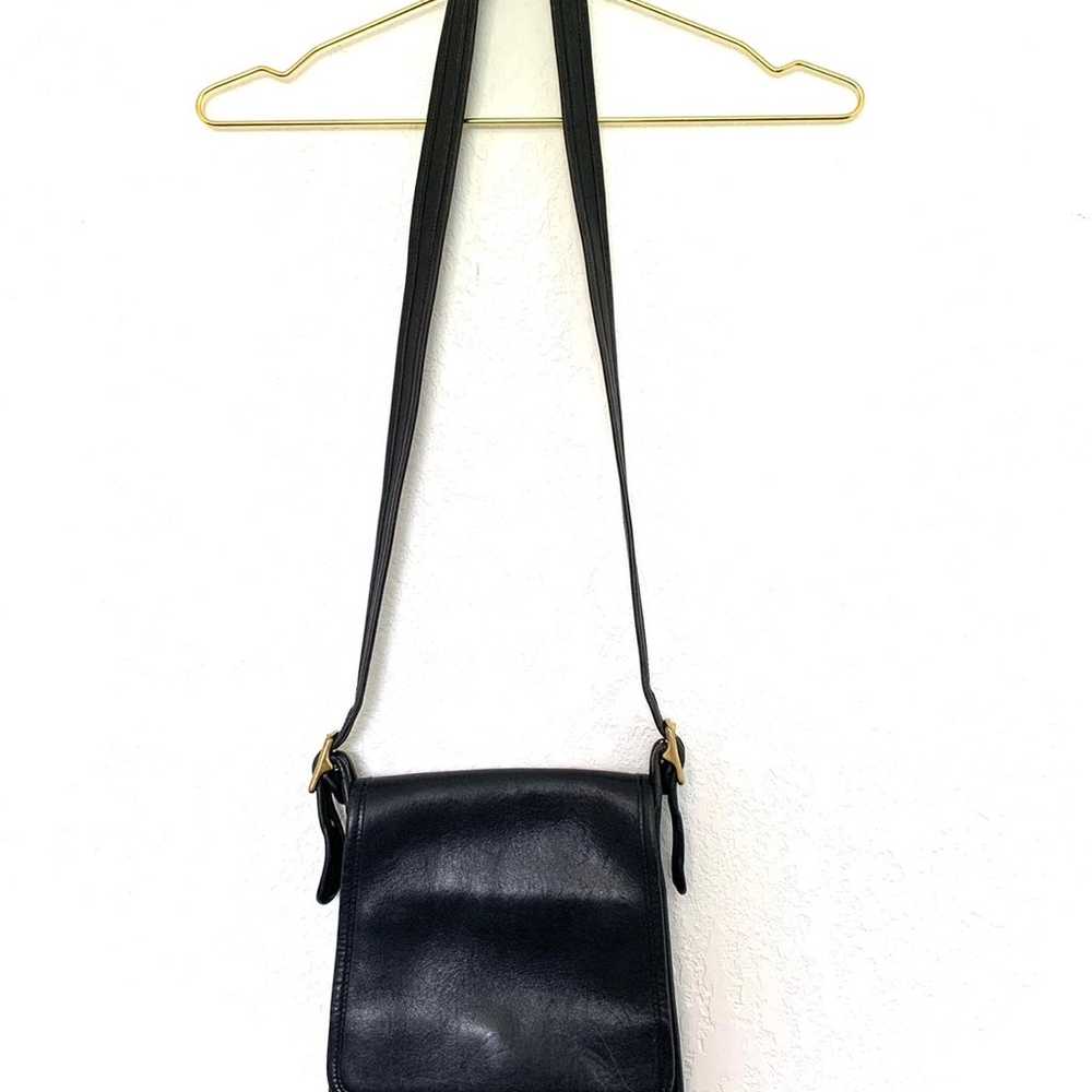 [Coach] Black Vintage Leather Crossbody. - image 2