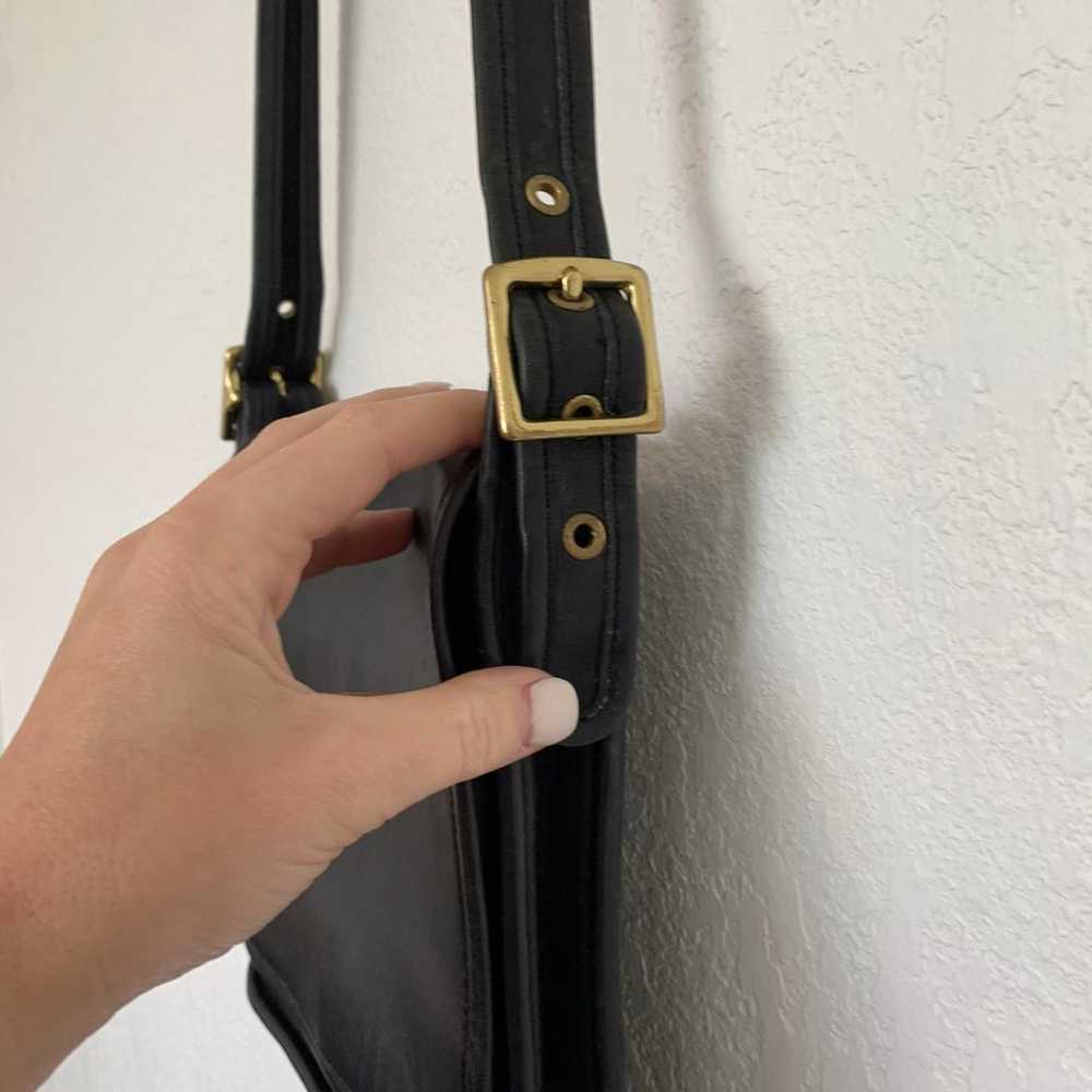 [Coach] Black Vintage Leather Crossbody. - image 3