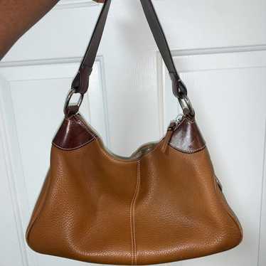 Dooney & Bourke Vintage Brown Pebble Leather Bag - image 1