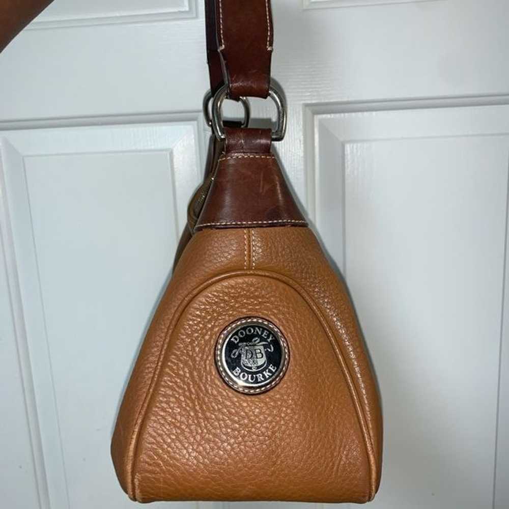 Dooney & Bourke Vintage Brown Pebble Leather Bag - image 2