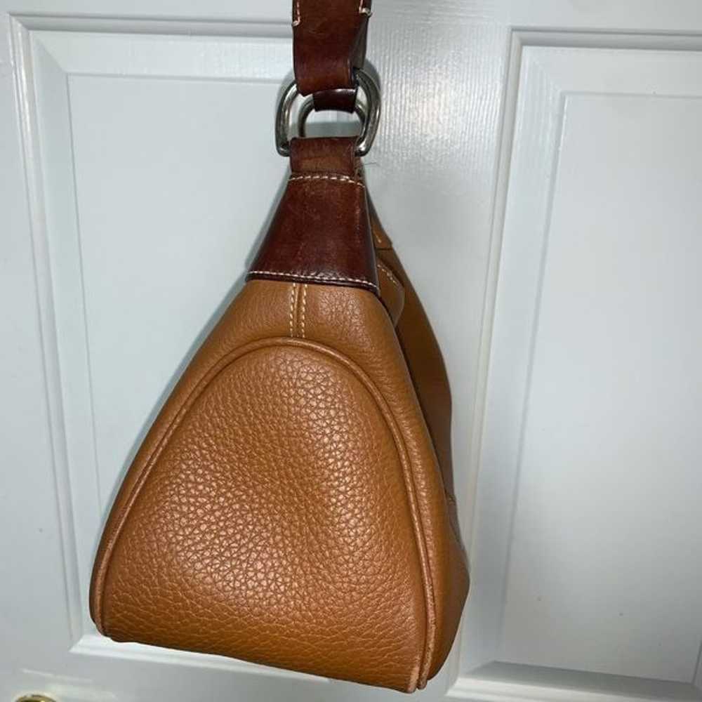 Dooney & Bourke Vintage Brown Pebble Leather Bag - image 3