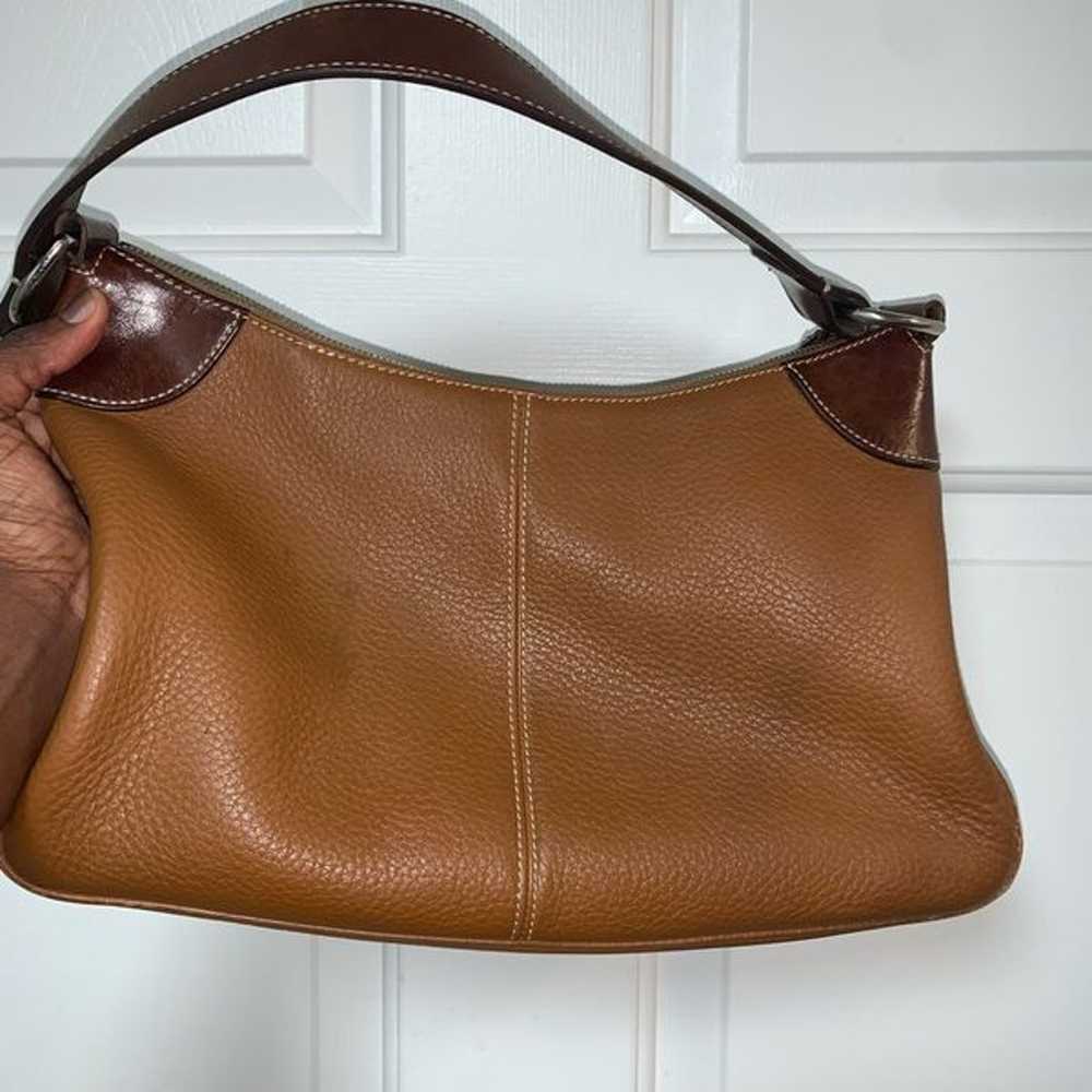 Dooney & Bourke Vintage Brown Pebble Leather Bag - image 7