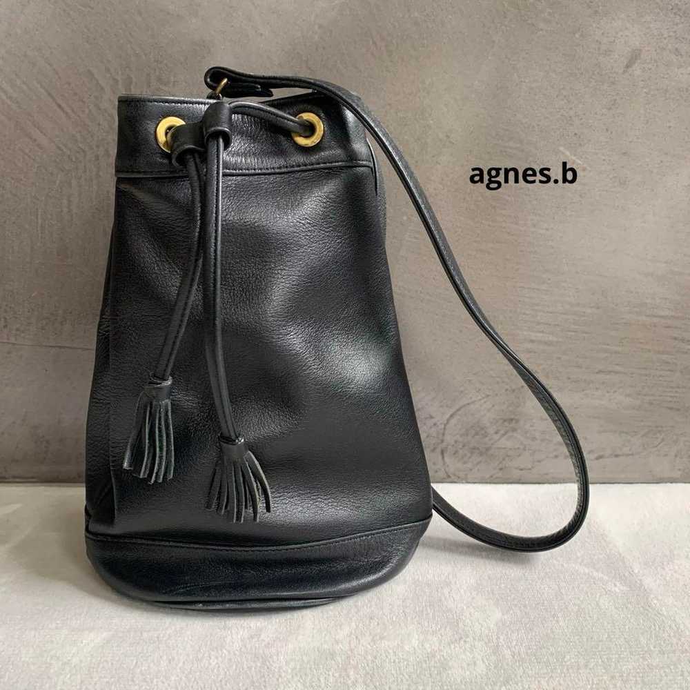 Agnes B. Voyage Shoulder Bag Leather Black One Sh… - image 1