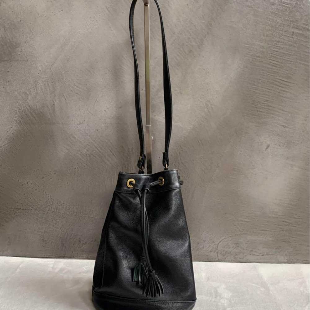 Agnes B. Voyage Shoulder Bag Leather Black One Sh… - image 5