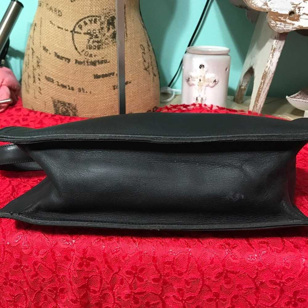 Coach Glove Black Leather Shoulder Purse - image 6