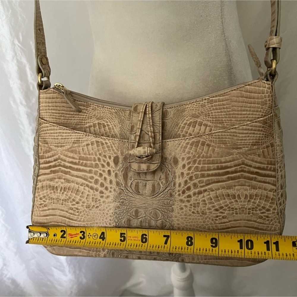 Vintage Brahmin Croc Embossed Shoulder Bag - image 10