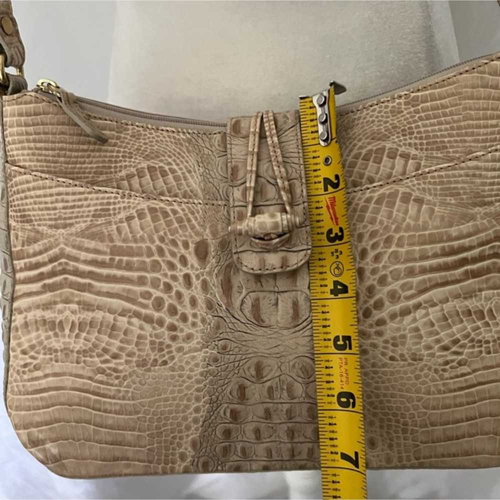 Vintage Brahmin Croc Embossed Shoulder Bag - image 11