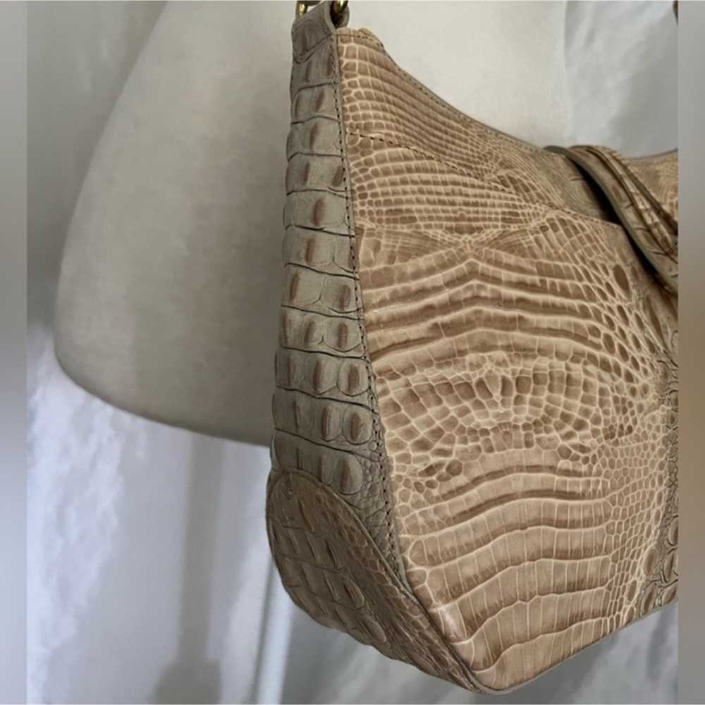 Vintage Brahmin Croc Embossed Shoulder Bag - image 3