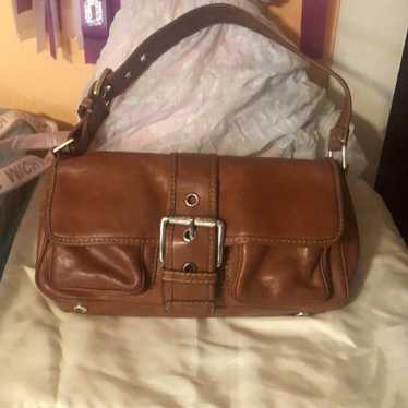 Michael Kors vintage  Leather Tan Double Pocket S… - image 1