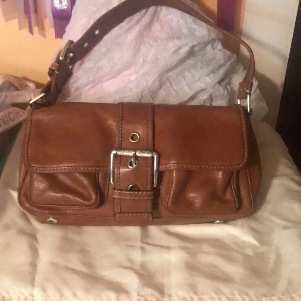 Michael Kors vintage  Leather Tan Double Pocket S… - image 2