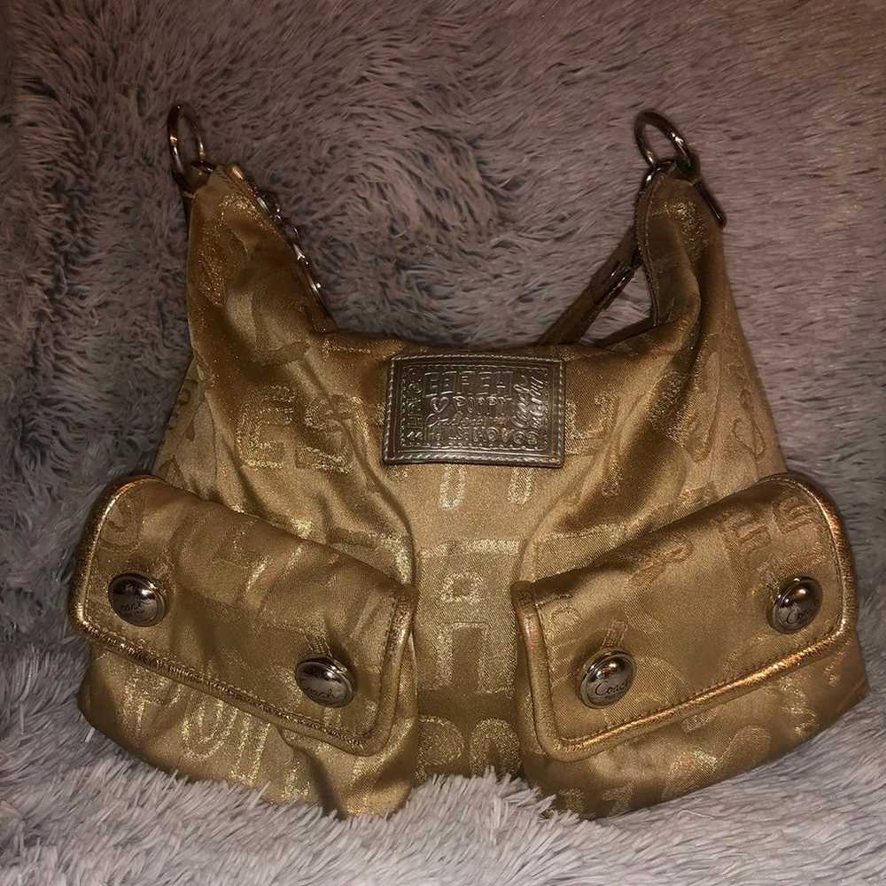 Coach Poppy hobo handbag Vintage HTF - image 2