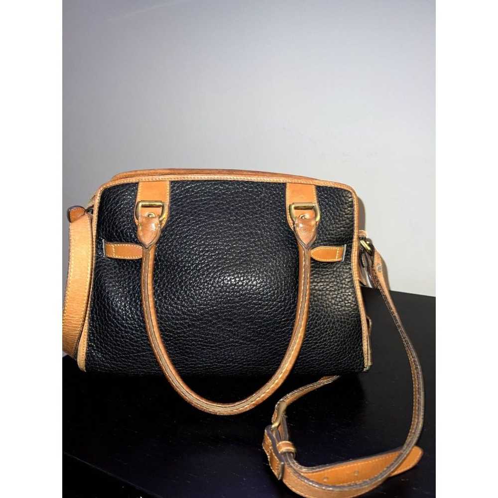 Vintage Dooney & Bourke Satchel R212 Brown Black … - image 2