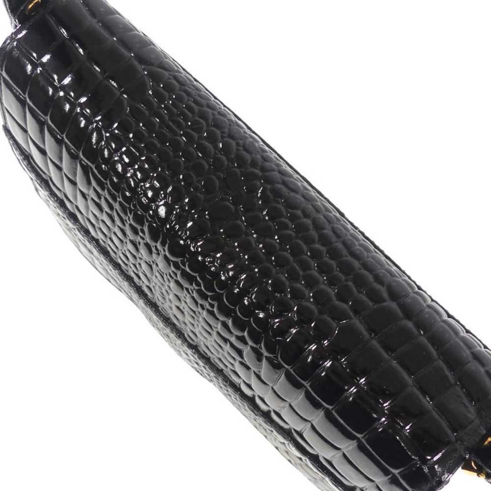 Croco Shoulder Bag Crossbody Men Women Leather Bl… - image 7