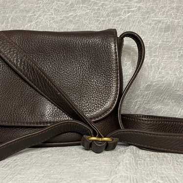 Vintage Coach Dark Brown Sonoma Pebbled Leather Full store Flap Crossbody Bag Purse