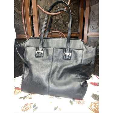 Coach Black Pebble Leather Tote / Hand Bag / Purse - image 1