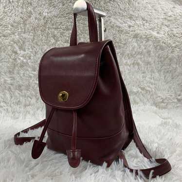 COACH Coach Old Coach Backpack Turnlock Wine Red