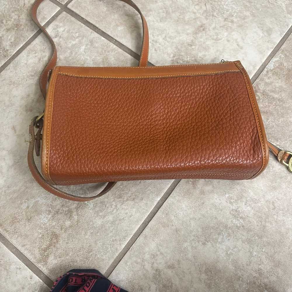 DOONEY BOURKE VINTAGE  USA MADE   COGNAC PEBBLE G… - image 3