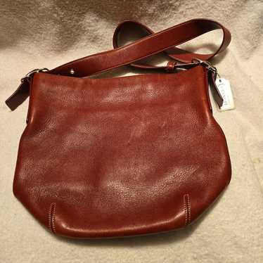 Red Leather Vintage Coach Legacy Slim  A36-9186