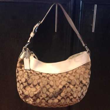 Vintage Signature Coach Hobo Bag - image 1