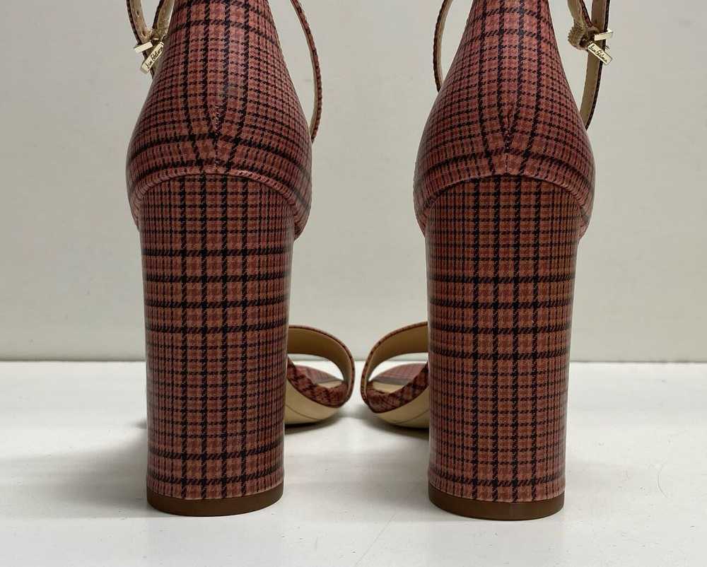 Sam Edelman Yaro Plaid Print Platform Heels Pink … - image 4