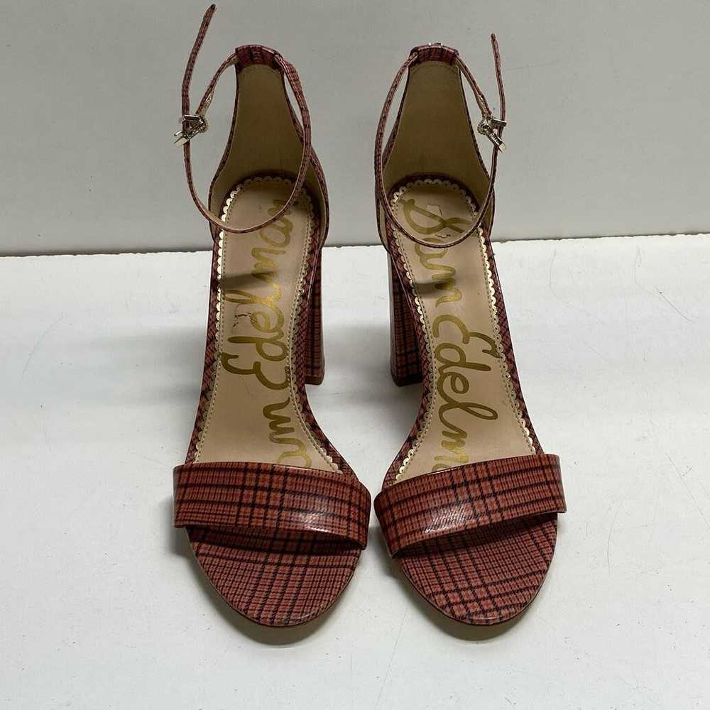 Sam Edelman Yaro Plaid Print Platform Heels Pink … - image 5