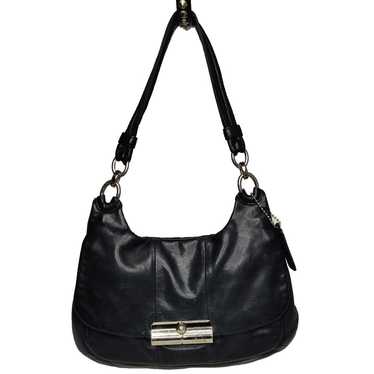 Vintage coach Y2K black neoprene and Leather shoulder retailer bag.