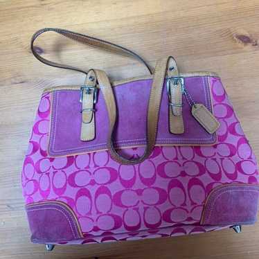 Retired newest Rose Mauve Coach Buckle Purse