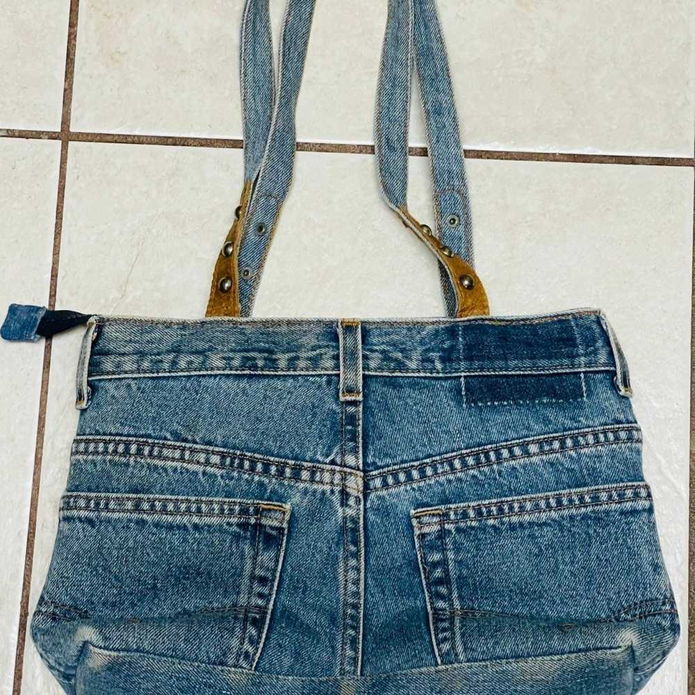 VINTAGE LEVI STRAUSS PURSE HANDMADE HAND &  HEART - image 5