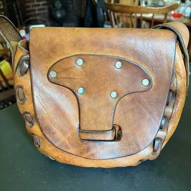 Hand-tooled Leather Handbag - image 1