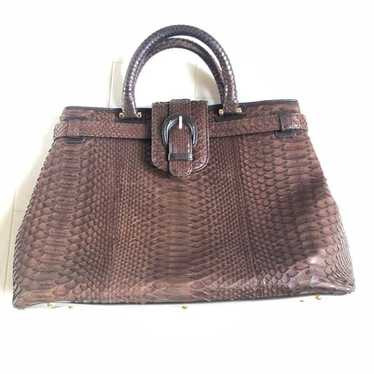 Exotic leather unisex bag