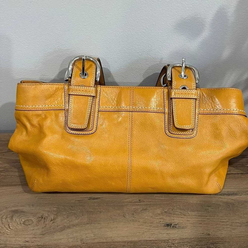 Gorgeous Leather Vintage Coach Shoulder Bag Purse - image 5