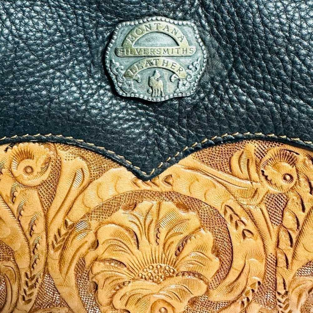 Vintage Montana Silversmiths Embossed Hand Tooled… - image 3