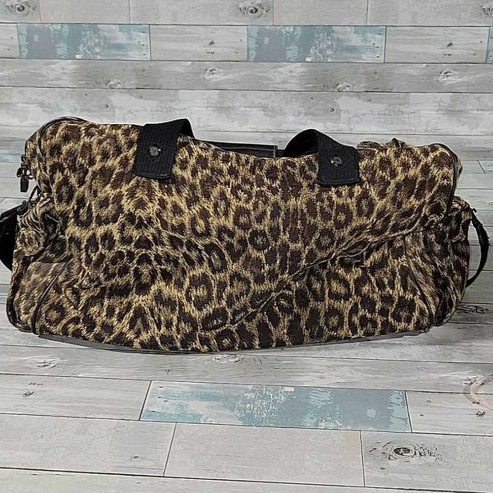 Vintage Ricardo Beverly Hills Leopard Canvas Duff… - image 5