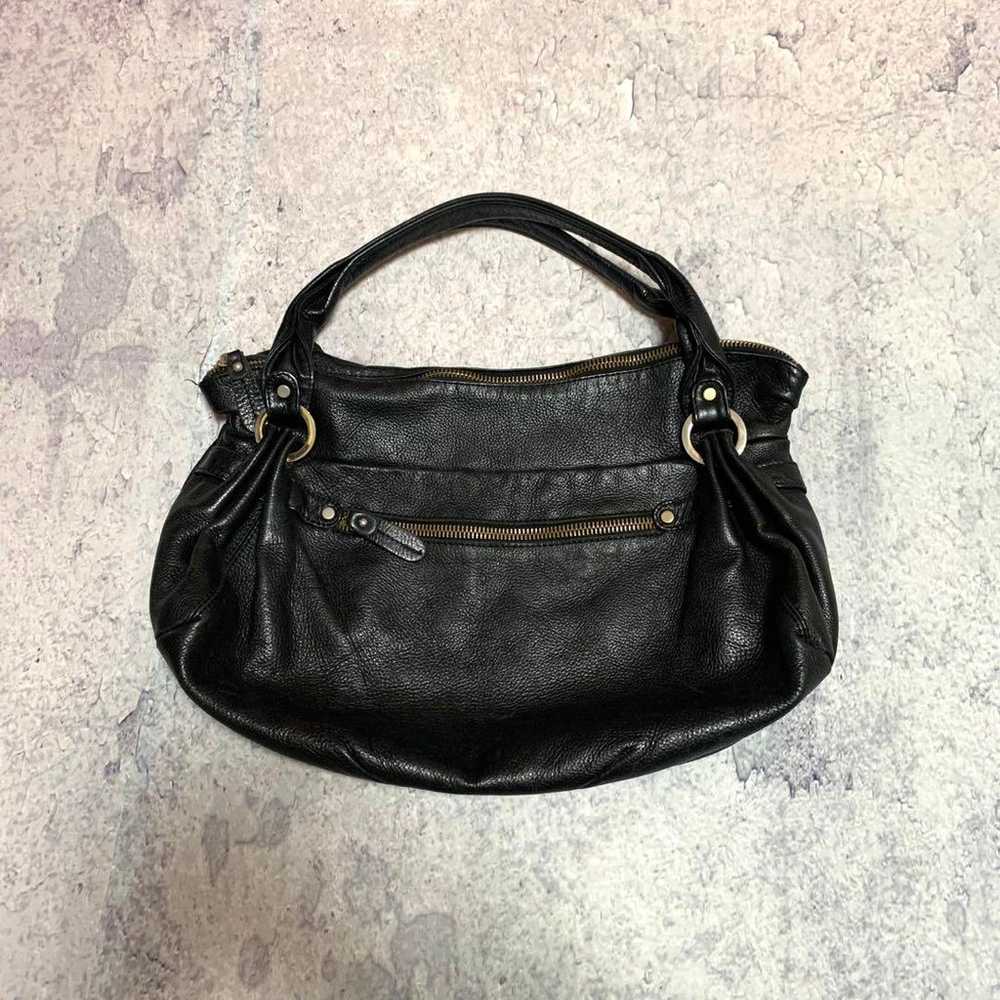 00s archive Leather design handbag y2k - image 1