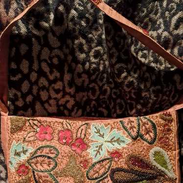 Gorgeous Vintage Sachi Bag Embroidered and Beaded… - image 1