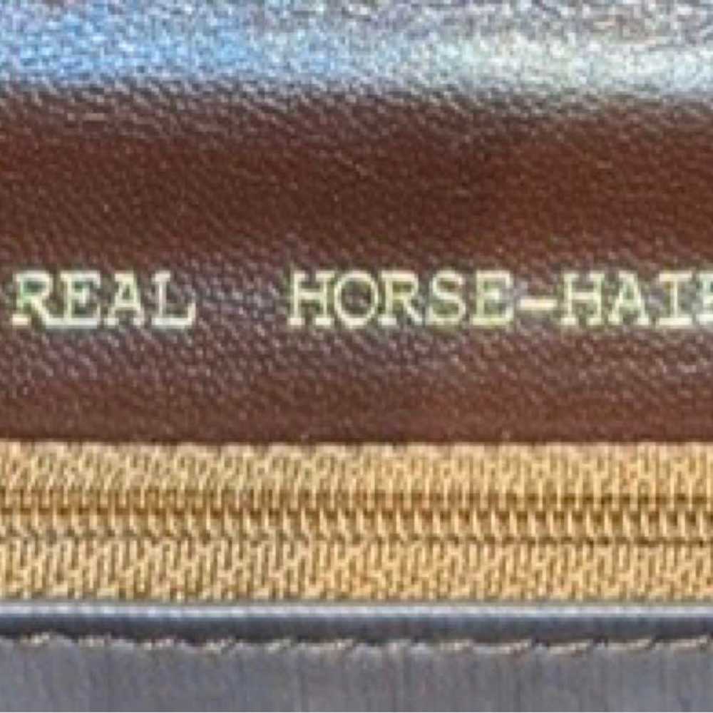 Vintage real horse hair handbag retro antique. - image 6