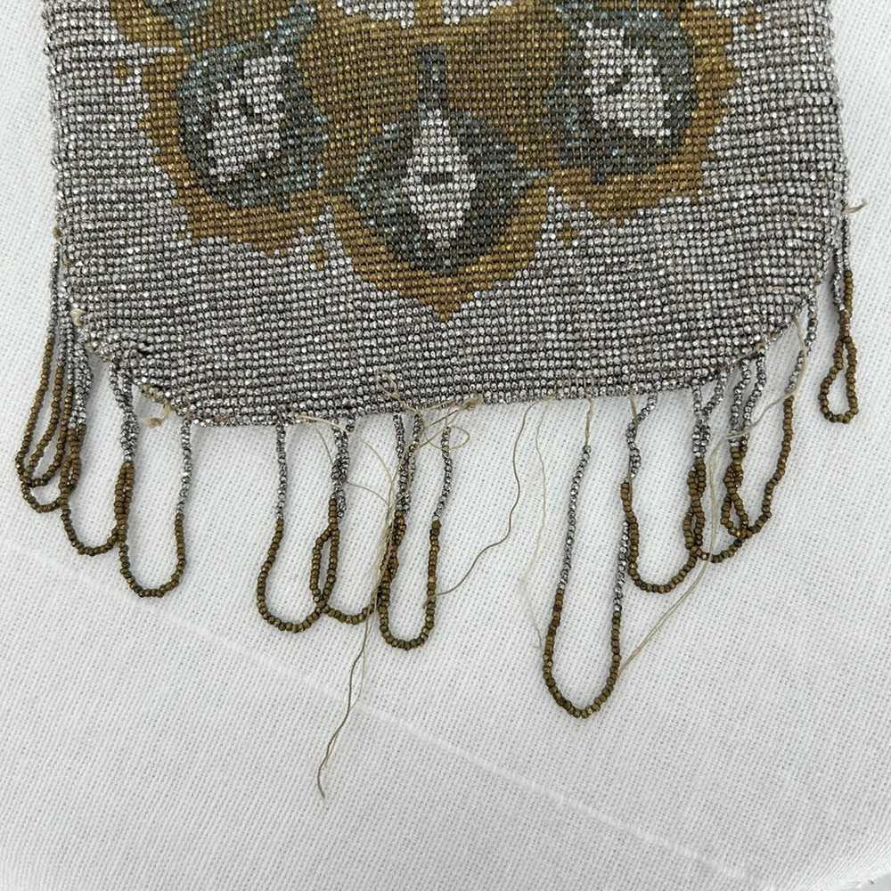 Antique 1920's French Micro Beaded Flapper Purse - image 7