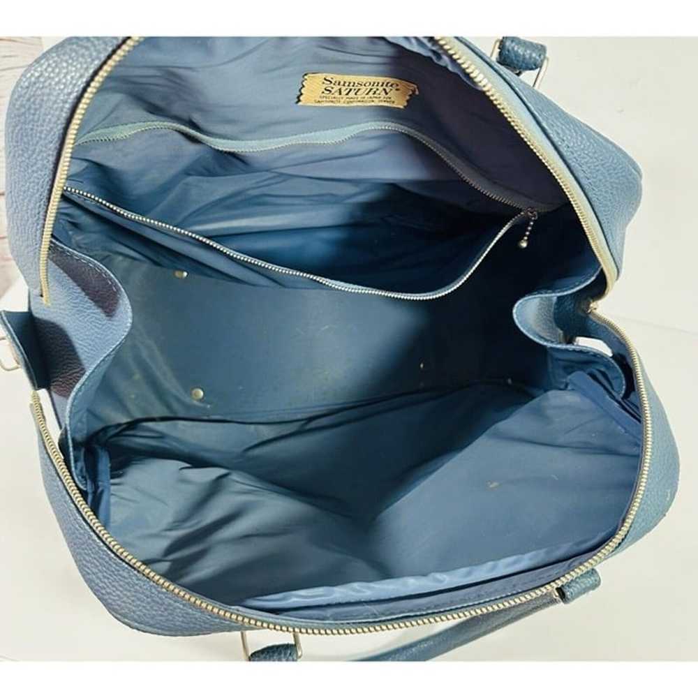 Samsonite Saturn Bag Vintage Dual Handle Zip Flor… - image 10