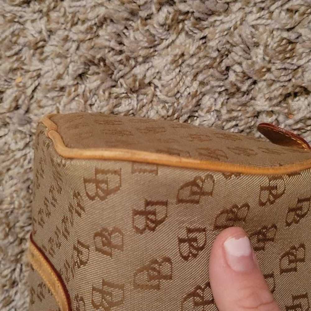 Dooney & Bourke vintage Monogram Canvas and Leath… - image 10