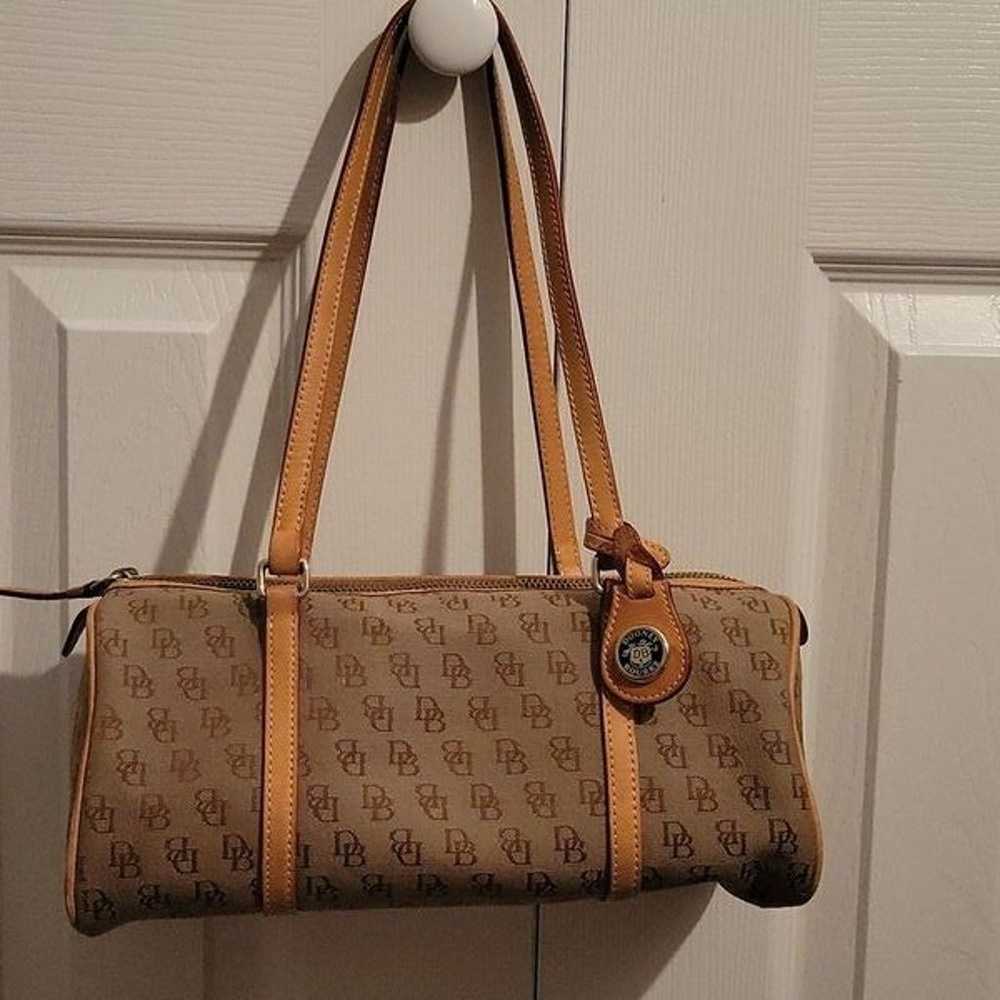 Dooney & Bourke vintage Monogram Canvas and Leath… - image 1