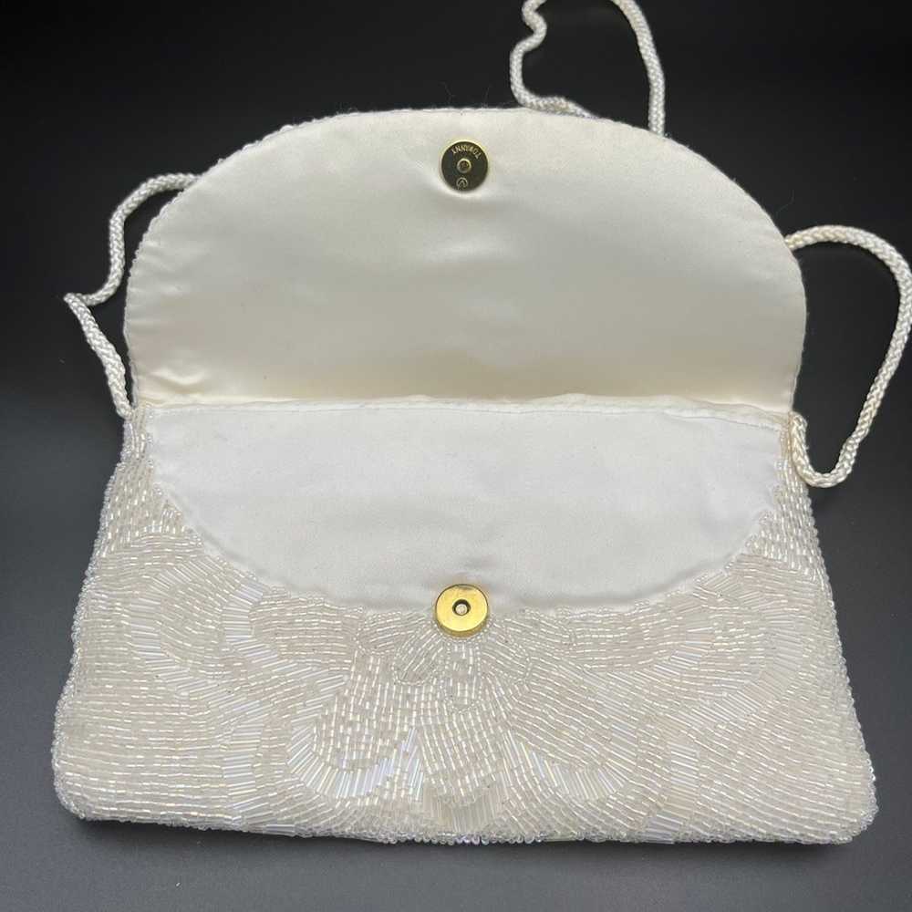 Vintage CARLA MARCHI RR Beaded Evening Purse Clut… - image 4