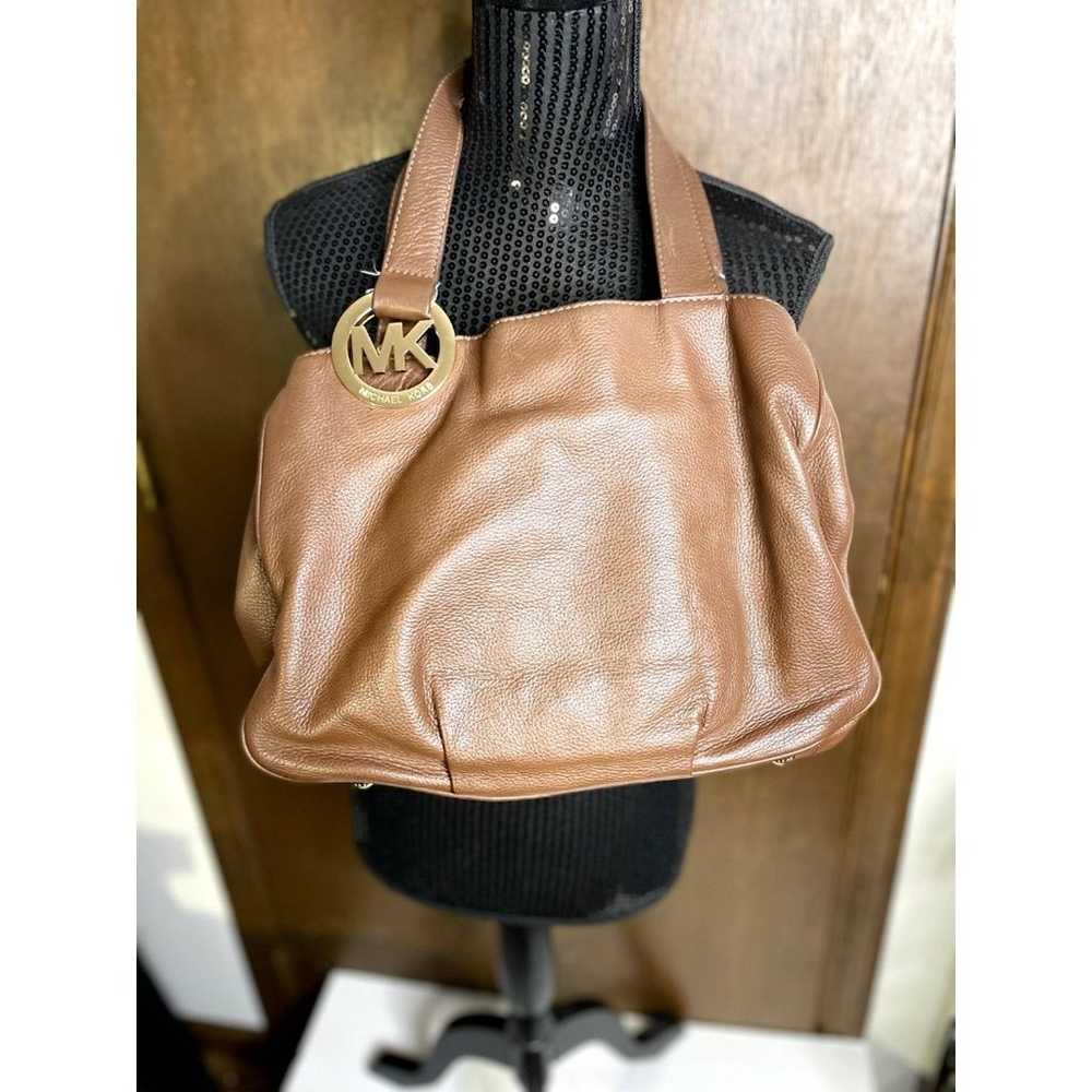 Michael Kors Vintage Fulton Large Brown Should Bag - image 1