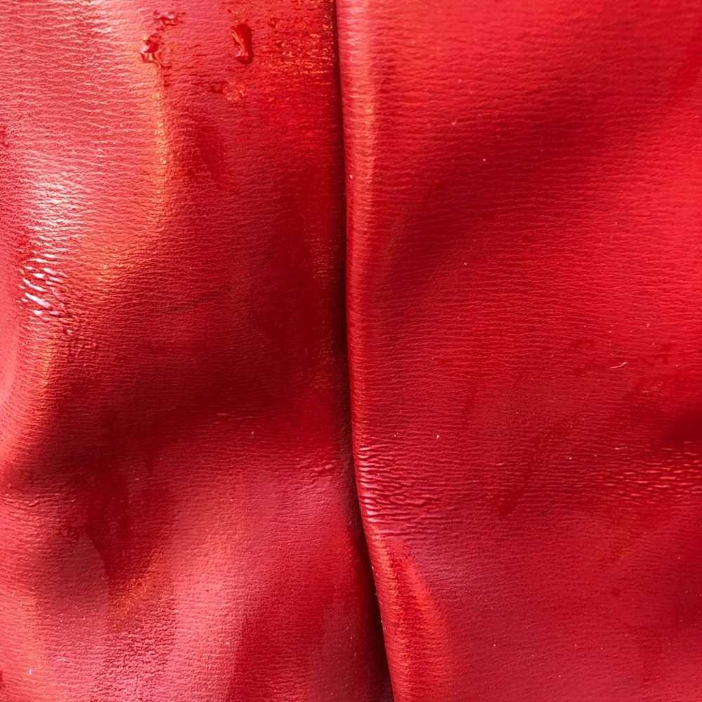 Vintage Longchamp  Red Leather Shoulder - image 2