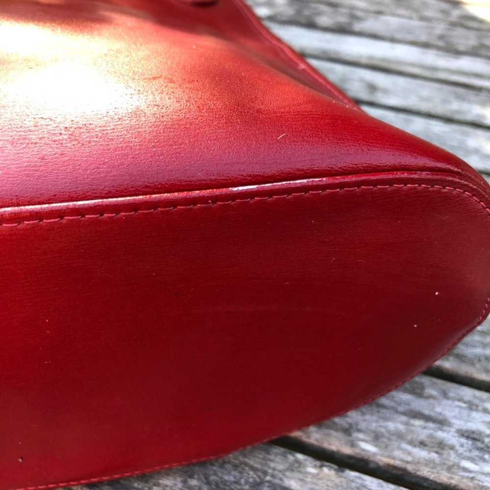 Vintage Longchamp  Red Leather Shoulder - image 6