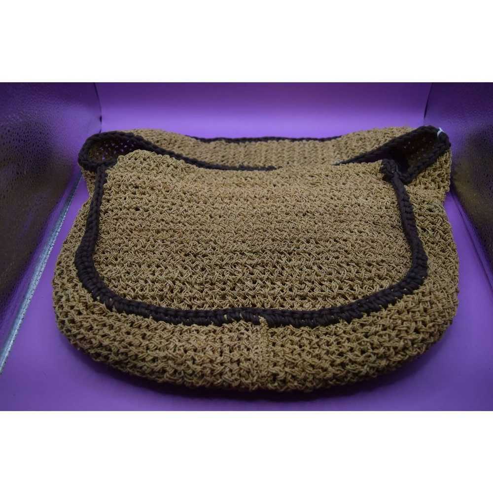 Vintage Jamin Puech Tan Brown Knit Handbag - image 3