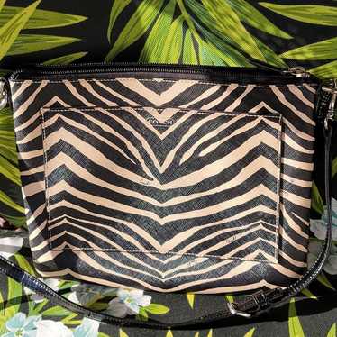 Vintage COACH crossbody zebra animal print