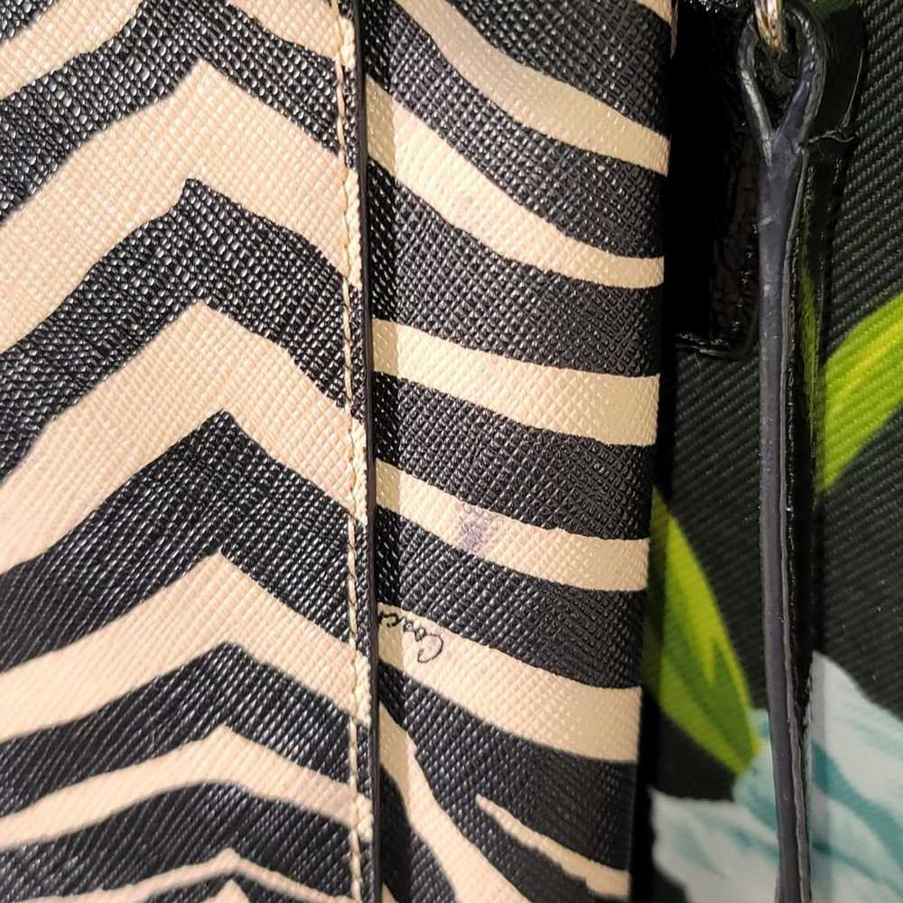 Vintage COACH crossbody zebra animal print - image 5