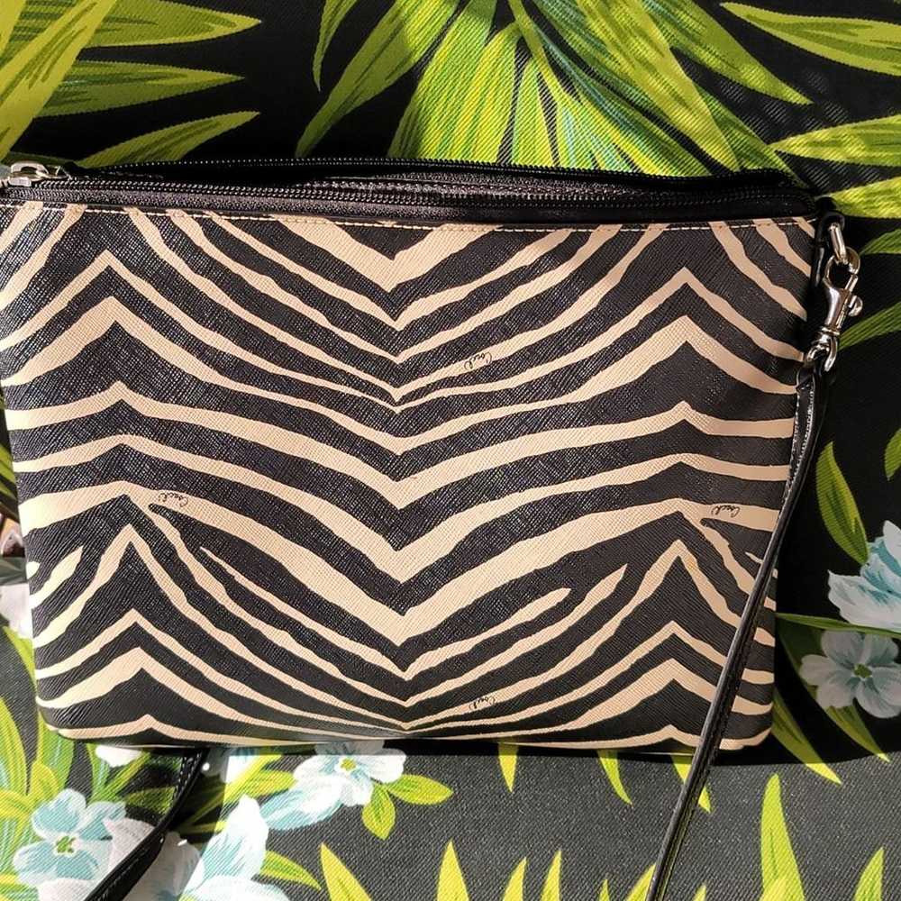 Vintage COACH crossbody zebra animal print - image 6